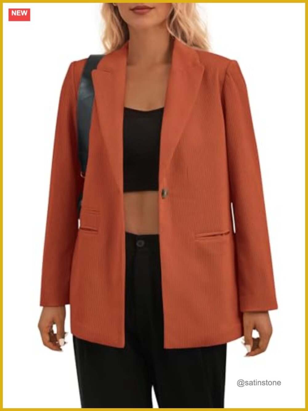Women's Winter Corduroy Blazer Jacket Casual Dressy Work Business Outerwear - Picture 3 of 6